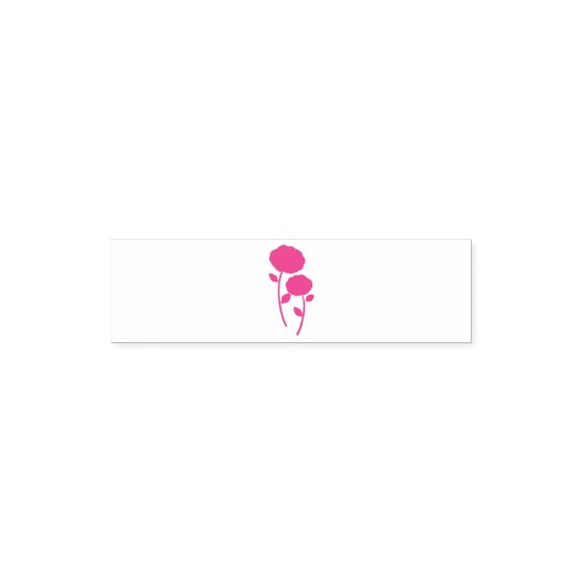 Rozenbloemen Zelfinktende Stempel (Design)