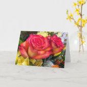 Rozenboeket Kaart (Gele Bloem)