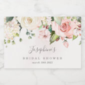 Rozenboeket Mini Mousserende Wijnfles Etiketten (Enkel label)