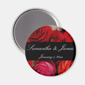 Rozenboeket Persoonlijke Trouwdag Magneet (Voorkant / Achterkant)