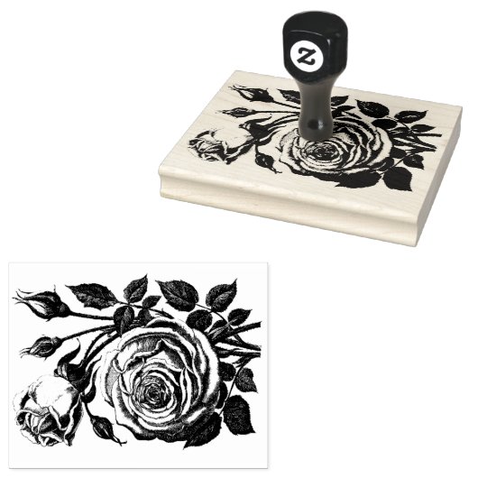 Rozenboeket Rubberstempel (Gestempeld)