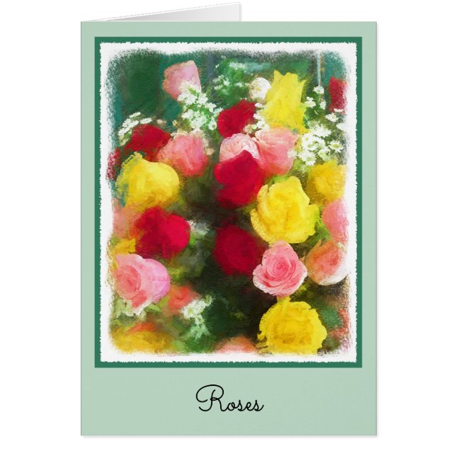Rozenbolletje - Kute Original Flower Art (Voorkant)