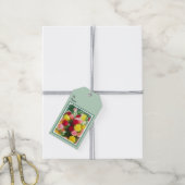 Rozenbolletje - Kute Original Flower Art Cadeaulabel (Met Touw)