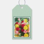 Rozenbolletje - Kute Original Flower Art Cadeaulabel (Achterkant)