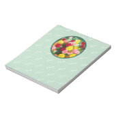 Rozenbolletje - Kute Original Flower Art Notitieblok (Linkerzijde)