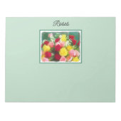 Rozenbolletje - Kute Original Flower Art Notitieblok (Voorkant)