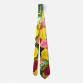 Rozenbolletje - Kute Original Flower Art Stropdas (Achterkant)