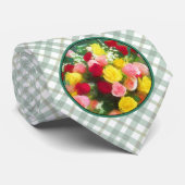 Rozenbolletje - Kute Original Flower Art Stropdas (Opgerold)