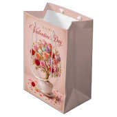 Rozenboom van Valentijnswensen Medium Cadeauzakje (Voorkant Gekanteld)