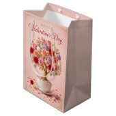 Rozenboom van Valentijnswensen Medium Cadeauzakje (Achterkant Gekanteld)