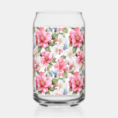 Rozenbottel Harmony Delicate Roos Pattern Blikvorm Glas (Rechts)