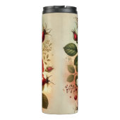 Rozenbottel Tea Design AI-kunst Thermosbeker (Achterkant)