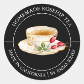 Rozenbottel Tea Modern label (Voorkant)
