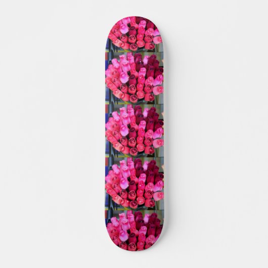 rozenbouquet skateboard (Voorkant)