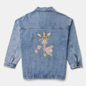 Rozenfee illustratie door Molly Harrison Denim Jacket (Achterkant)