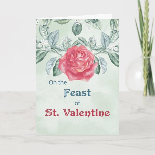 Rozenfeest van St. Valentijn Feestdagen Kaart (Voorkant)