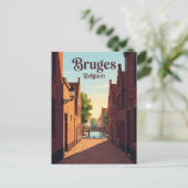 Rozenhoedkaai steeg België Briefkaart (Staand voorkant)