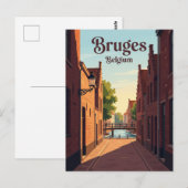 Rozenhoedkaai steeg België Briefkaart (Voorkant / Achterkant)