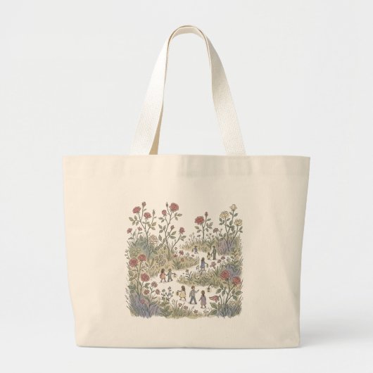 Rozenhof Herfst Grote Tote Bag (Voorkant)