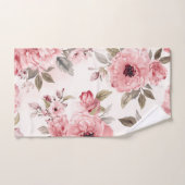 Rozenhof Roze Waterverf Bloemige Blos Botanisch Handdoek (Handdoek)