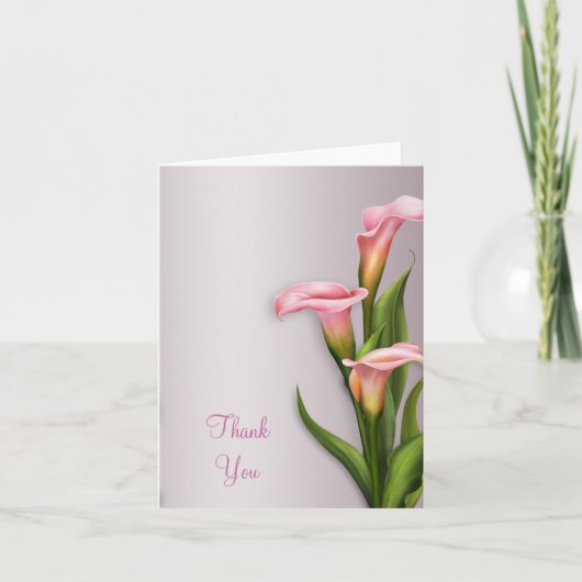 Rozenhoorn Bloem Bedankkaart (Voorkant)