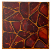 Rozenhout rode agaat stenen mozaïek tegeltje (Voorkant)