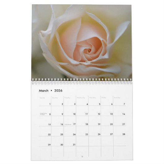 Rozenkalender Kalender (Mar 2026)