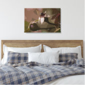 Rozenknoppen in de herfst canvas afdruk (Insitu (Slaapkamer))