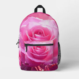 Rozenkoningin (roze magenta editie) bedrukte rugzak
