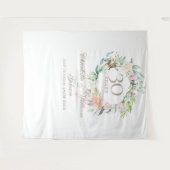 Rozenkrans 30e verjaardag Fotohokje achtergrond Wandkleed (Voorkant (horizontaal))