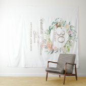 Rozenkrans 30e verjaardag Fotohouding Achtergrond Wandkleed (In Situ (horizontaal))