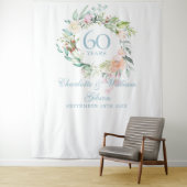 Rozenkrans 60e verjaardag Fotohokje Achtergrond Wandkleed (In situ)
