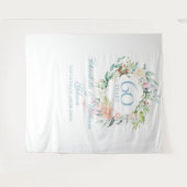 Rozenkrans 60ste verjaardag Fotocabine Achtergrond Wandkleed (Voorkant (horizontaal))