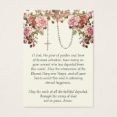 Rozenkrans begrafenisgebed Heilige Kaart (Voorkant)