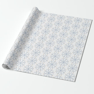 Rozenkrans Bloeiende Blauwe Bloem Cadeaupapier