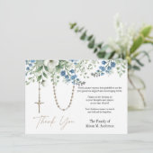 Rozenkrans Bloemen Foto Begrafenis Condoleance Sym Bedankkaart (Staand voorkant)