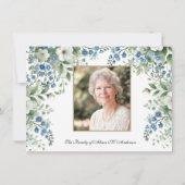 Rozenkrans Bloemen Foto Begrafenis Condoleance Sym Bedankkaart (Achterkant)