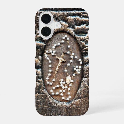 Rozenkrans iPhone 16 Hoesje (Achterkant)