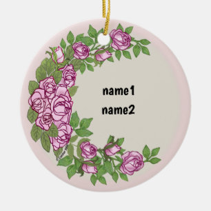 Rozenkrans Keramisch Ornament