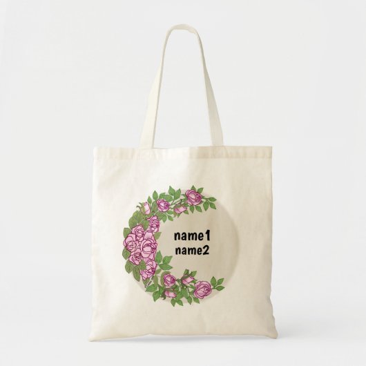 Rozenkrans tote bag (Voorkant)