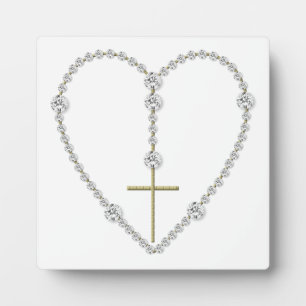 Rozenkrans van diamant - Ave Maria vol van genade Fotoplaat
