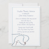 Rozenkransblauw / Communie Kaart (Voorkant)