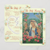 Rozenkransgebed Kaart met mijn originele kunstwerk (Voorkant / Achterkant)