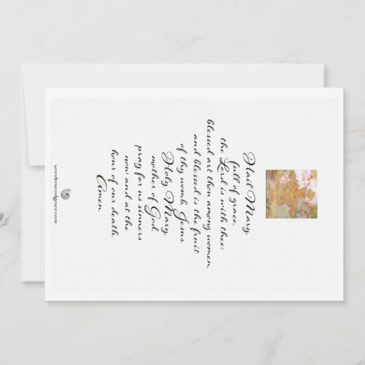 Rozenkranskaart (Achterkant)