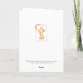 Rozenkruis Doop Congratulatie Kaart (Achterkant)