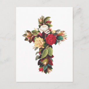 Rozenkruis Het Rosicruciaanse Rozenkruis Symbool Briefkaart