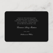 Rozenkruis Monogram Scripted Foto Religieus Bedankkaart (Achterkant)