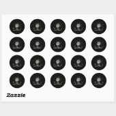 Rozenkruisers embleem dat Rosa Mel Apibus hermetis Ronde Sticker (Vel)