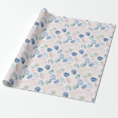 Rozenkwarts Lapis Lazuli Kristallen Cadeaupapier (Uitgerold)