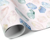 Rozenkwarts Lapis Lazuli Kristallen Cadeaupapier (Rol Hoek)